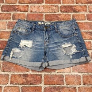 Machine Denim Shorts